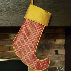 Silk Christmas Stocking NEW